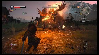 Easily Beating Morvudd On Deathmarch Difficulty Witcher 3 [upl. by Art]