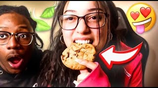 EDIBLE PRANK ON MY GIRLFRIEND 😳🍃 [upl. by Lednam]