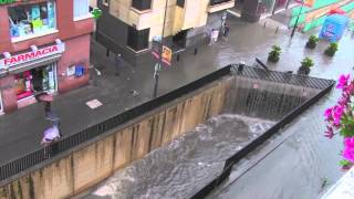 Ciudad inundada Badalona se inunda [upl. by Pratt]