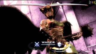 Injustice Gods Among Us Hawkgirl All Unique Clash Quotes [upl. by Annaxor190]