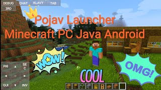 Pojav Launcher Minecraft Java PC Edition On Android   Build Survival Home MCinaBox Simple Boat [upl. by Ayotyal]