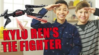 LEGO STAR WARS Kylo Rens TIE Fighter Unboxing  The Build Zone [upl. by Enelyk]