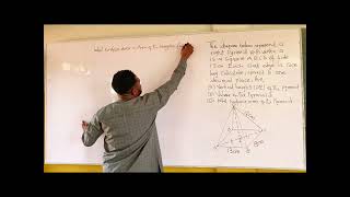 PYRAMID WITH SQUARE BASE how to calculate height volume and total surface area [upl. by Balliett]