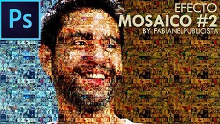 Efecto Mosaico 2  Photoshop  TUTORIAL 75  Español [upl. by Lledyr]