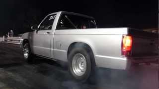 Silver S10 Drag Truck Texas Raceway HD1080 [upl. by Sisenej973]