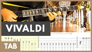 VIVALDI SUMMER Alexi Laiho Roope Latvala Guitar TAB  Cover  Lesson  Tutorial [upl. by Lahtnero]