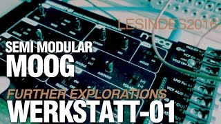 MOOG WERKSTATT 01  FURTHER MODULAR EXPLORATIONS [upl. by Arraic]