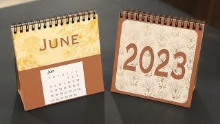 How to make a Desktop Calendar  Cricut app [upl. by Groark]