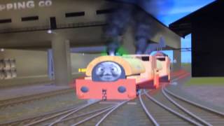 Thomas and Friends in Trainz Percy in Trouble Clip [upl. by Lorre70]