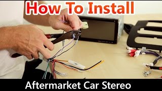 How to Install an Aftermarket Car Stereo Wiring Harness and Dash Kit [upl. by Jr]