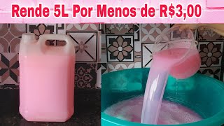 Desinfetante Caseiro com Apenas 3 Ingredientes♤Pronto em 10 minutos ♤Barato Rápido e Fácil de Fazer [upl. by Nerhe]