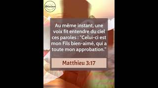 Verset Biblique Du Jour  Matthieu 317  Le témoignage damour et dapprobation du Père céleste [upl. by Llib129]