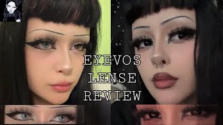 EYEVOS contact lenses review   Blue amp Black Contact lenses [upl. by Cthrine]