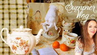 SUMMER VLOG Thrifting with Gaëlle Sewing in the Studio and a Clafoutis [upl. by Yllor]