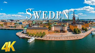 Sweden 4K  Scenic Relaxation Film With Epic Cinematic Music  4K Video UHD [upl. by Aikim]