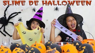 SLIME COM BALÕES DE HALLOWEEN 🎃 SLIME HALLOWEEN CHALLENGE [upl. by Hoye]