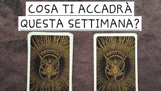 COSA TI ACCADRÀ QUESTA SETTIMANA 🔮 LETTURA TAROCCHI INTERATTIVA tarocchi tarocchiinterattivi [upl. by Rogers]