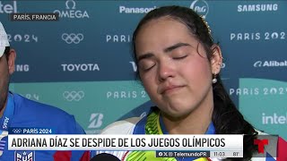 Adriana Díaz se despide de los juegos [upl. by Blossom]