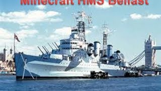 Minecraft HMS Belfast With Tutorial [upl. by Ahsaet276]