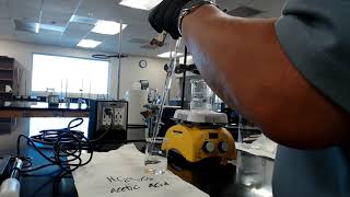 pH meter titration and determination of Ka for acetic acid [upl. by Akirehs]