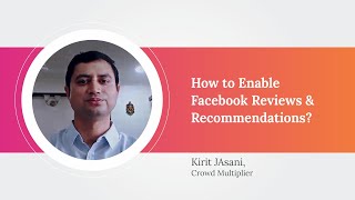 How to Enable Facebook Reviews and Recommendations [upl. by Aihtyc863]