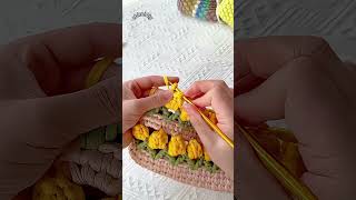 작은 가방 코바늘 뜨개질 방법 how to crochet a small bag 小さなバッグのかぎ針編み crochet uncinetto knitting 뜨개질shorts [upl. by Drabeck185]