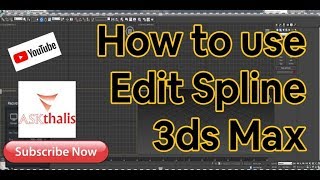 How to use Spline in 3ds Max  Tuto Hub [upl. by Morganica143]