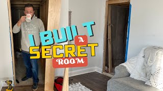 My Biggest DIY Hidden Bookcase Door  A Secret Room DIY Timelapse [upl. by Audre]