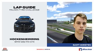 iRacing Lap Guide BMW G82 M4 GT4 at Hockenheimring [upl. by Slack]