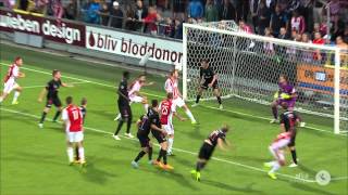 Highlights AaB vs FC Midtjylland 10082015 [upl. by Nnaeirb60]