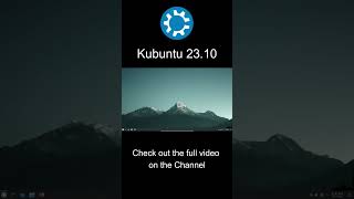 Kubuntu 2310 linux kubuntu [upl. by Jephum]