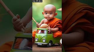 little monk so cute video🍊🤔 foryou trendingshorts viralshort littelmonk cute monking cutebaby [upl. by Divan]