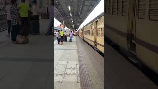 Gangasagar express starting from Howrah station  shorts railfans [upl. by Xuerd]