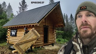 Log Cabin Build on OffGrid Homestead EP27 [upl. by Zinck]