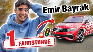 Erste Fahrstunde SCHALTUNG mit Emir Bayrak 🤪  Fischer Academy [upl. by Cha]