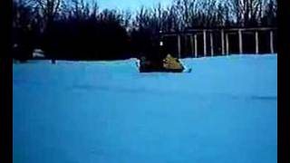 Ski Doo Elan Kohler hybrid sled jump [upl. by Glen]