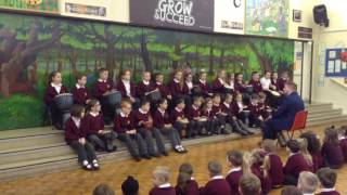 4A  Djembe Drumming Assembly  Circle of Life The Lion King [upl. by Somerville]