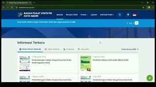 Semudah itu mencari data website BPS Kota Kediri [upl. by Asirret]