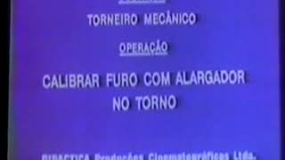 TORNO MECÂNICO CALIBRAR FURO COM ALARGADOR NO TORNO [upl. by Ahseenat]