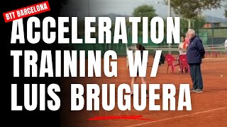 Spanish Forehand and Backhand Acceleration Training with Luis Bruguera [upl. by Luigino533]