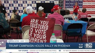 TrumpHarris campaigns hold events in Arizona this week [upl. by Redfield]