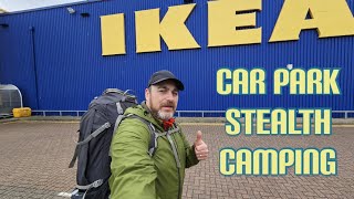 IKEA CAR PARK STEALTH CAMPING  Security man was watching me [upl. by Eiralav]