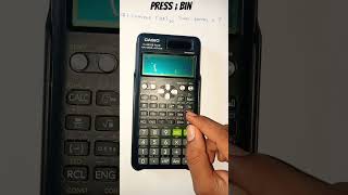 How to convert Decimal to binary using scientific calculator casio fx991Es  🔥🔥 [upl. by Prudy]