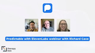 Predictable with ElevenLabs webinar with Richard Cave [upl. by Eilatan]