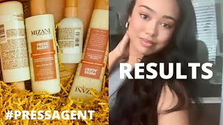 MIZANI PRESS AGENT COLLECTION UNBOXING AND FIRST IMPRESSIONS 3A CURLY HAIR [upl. by Scrope]