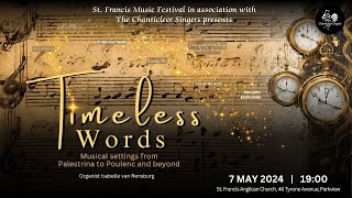 Chanticleer Singers  Timeless Words 20240507 Livestream [upl. by Velda]