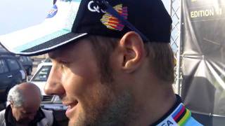 Tom Boonen reacts to stage four win in Qatar 2012 [upl. by Koloski]