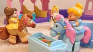 CINDERELLA Little People Princess Klip Klop a Fisher Price Review [upl. by Eiryt]