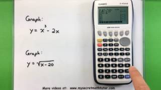 Basic Math  Graphing with a Casio fx9750GII Calculator [upl. by Annelise]