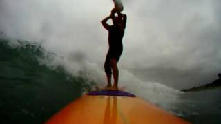 Mark Alena and quotMquot Tandem Surfing at San Onofre Aug 2009 [upl. by Pinkham825]